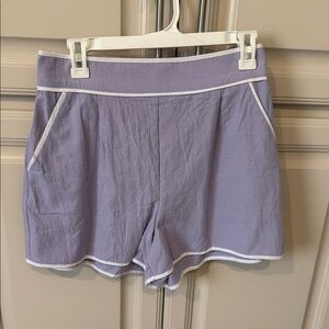 Lavender Shorts with White Trim